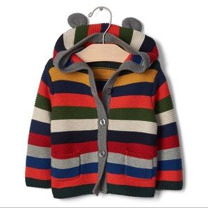 baby GAP Bright Stripe Bear Hoodie